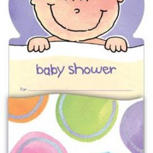 Inbjudningskort baby me 8-pack