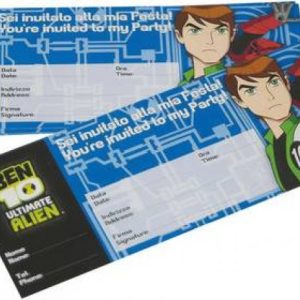 Inbjudningskort Ben10 20-pack