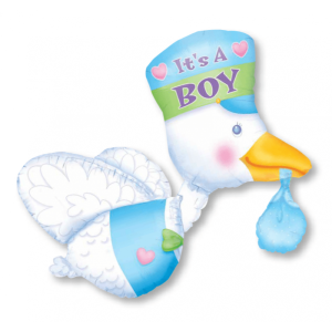 Heliumballong Stork It’s A Boy