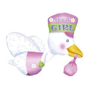 Heliumballong Stork It’s A Girl