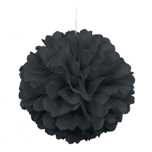 Pappers-puff svart 40 cm