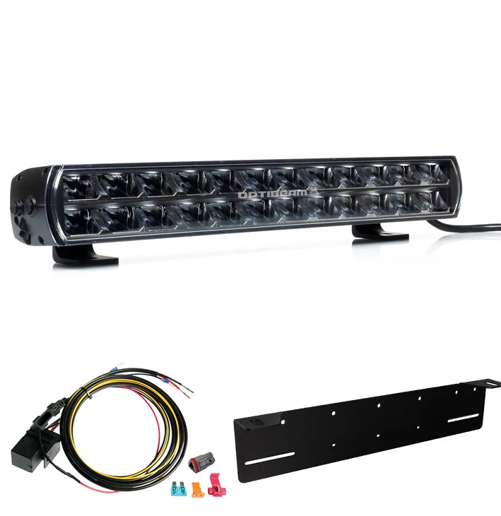 Optibeam Super Captain Dual 600 – 525mm – Vitt/Orange positionsljus – E-Godkänd – Komplett paket - Bild 2