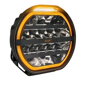 W-light Fury 9″, 150W – Orange/Vitt Positionsljus – Blixtljus