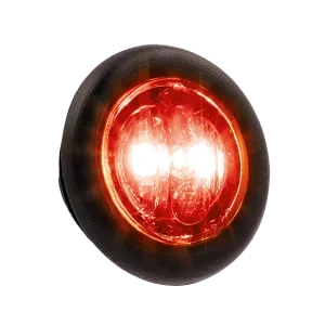 Sidomarkeringsljus, Optibeam Dark Phantom, 181RME, röd, DV – Mörktonat glas