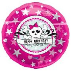 Heliumballong rosa pirat 45 cm