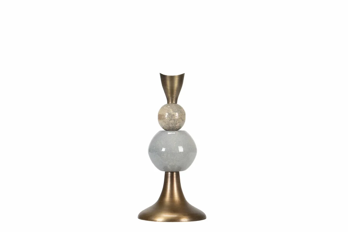 Ljusstake Kronljus Multi Stone Ø12,5x26cm – 1st