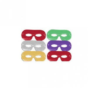 Ögonmasker glänsande folie 6-pack