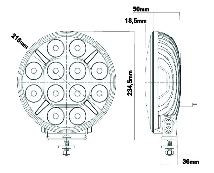 Pollux9+ Gen3 Quadrinity D LED-extraljuspaket (12 V) - Bild 6