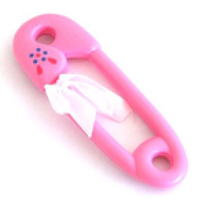 Säkerhetsnålar rosa 4-pack