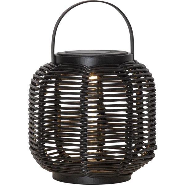Solcellslykta Runda – 15cm – Svart - Bild 2