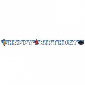 Banderoll Angry Birds Happy Birthday 178 cm