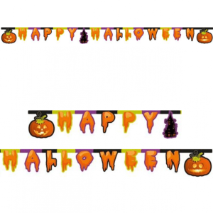 Banderoll Happy Halloween 220 cm
