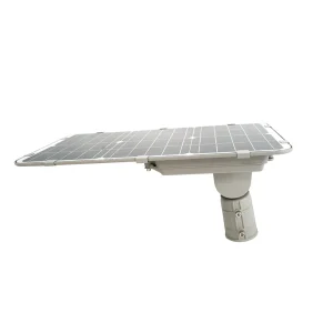 Solcellsdriven stolparmatur 19W, solcellspanel, 3800 lumen, allt-i-ett
