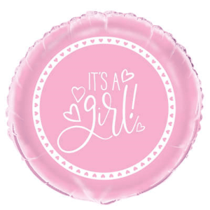 Baby shower rosa heliumballong