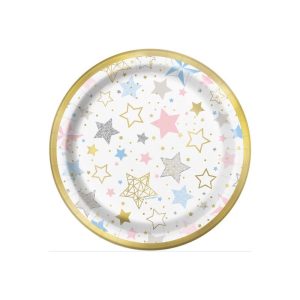 Baby Shower stjärna assietter 8-pack