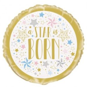 Baby Shower stjärna heliumballong