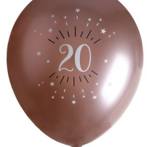 Ballonger Roséguld 20 år, 6-pack