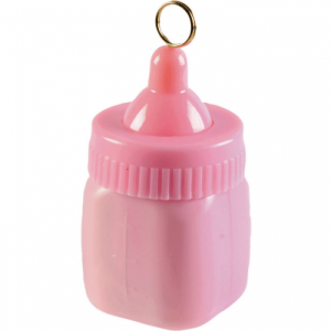 Ballongvikt rosa nappflaska