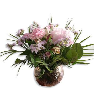 Bukett i rosa toner