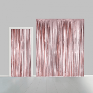 Dörrdraperi folie roséguld 240 x 100 cm