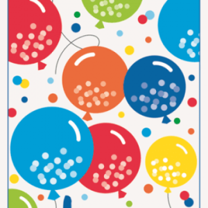 Dörrposter Ballonger Happy Birthday
