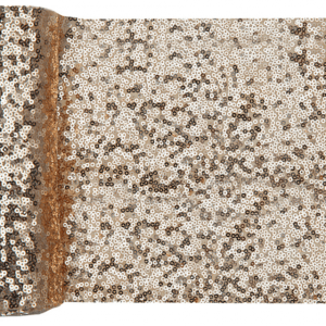 Duk (löpare) paljetter guld, 19×300 cm