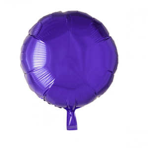 Folieballong rund lila – 46 cm