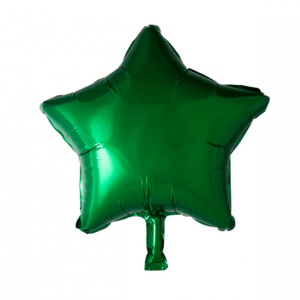 Folieballong stjärna grön – 46 cm