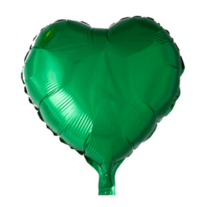 Folieballong hjärta grön – 46 cm