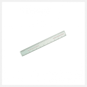 Linjal-30 cm genomskinlig plast