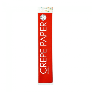 Kräppapper 50×250 cm – röd