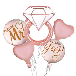 Ballongset För Möhippa/Frieri Roséguld 5-pack