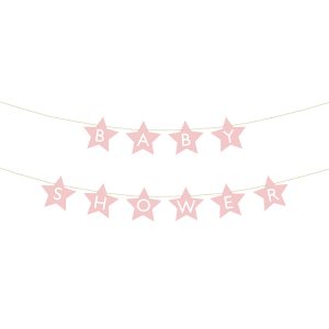 Banderoll Baby Shower Rosa 2,9m