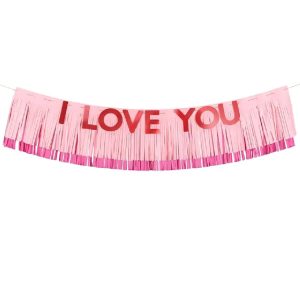 Banderoll I Love You 150x30cm