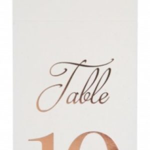 Bordsnummer på flaska nr 1-10