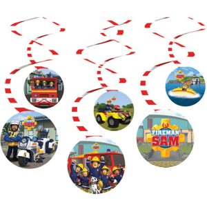 Brandman Sam Hängande Dekoration 6-pack