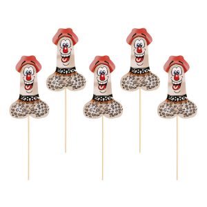 Dekorationsstickor Rolig Penis 6-pack