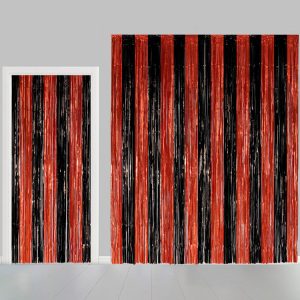 Draperi Svart & Orange 100x240m