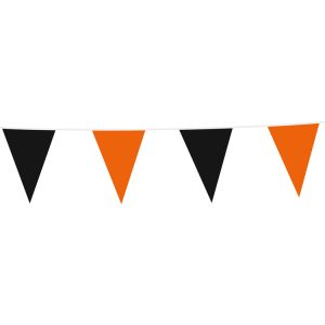 Flaggbanderoll Orange & Svart 10m