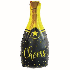 Folieballong Champagneflaska ”Cheers”