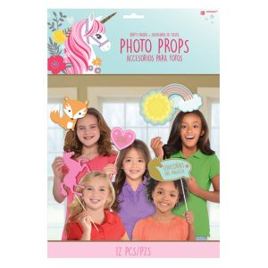 Fotorekvisita enhörning / unicorn 12 delar