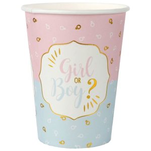 Girl Or Boy Pappersmugg 10-pack
