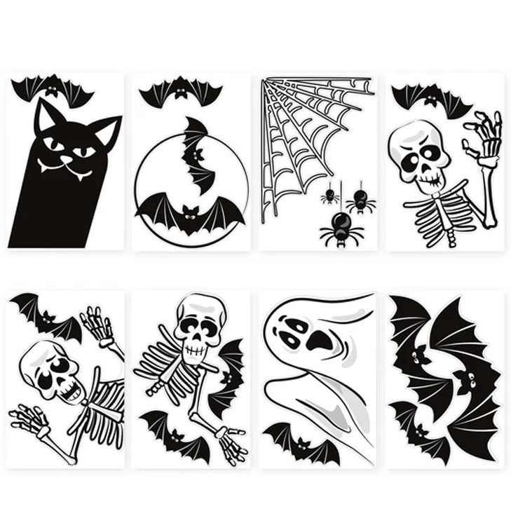 Halloween Fönsterklistermärken – Olika Motiv