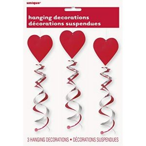 Hängande dekoration hjärtan 3-pack