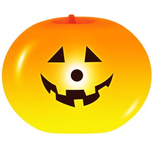 Lysande Ballong Halloween Pumpa 25cm 3st