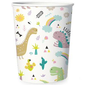 Pappersmuggar Dinosaurier 220ml 6-pack