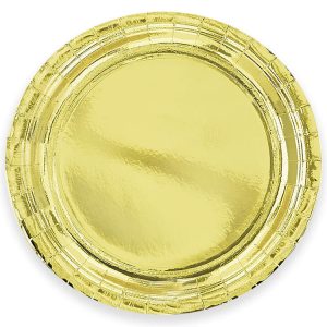 Papperstallrik Guld 23cm 6-pack