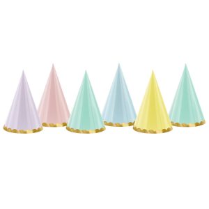 Partyhattar Olika Färger 6-pack