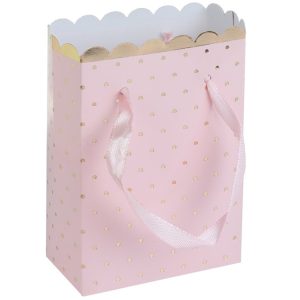Presentpåse Rosa & Guld 6-pack