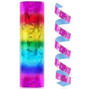 Serpentiner Holografisk Regnbågsfärg 4m